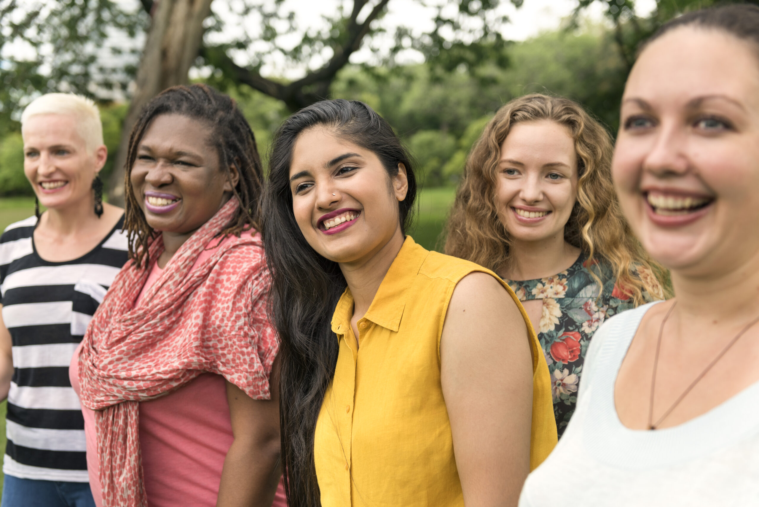 Group of Women Socialize Teamwork Happiness Concept